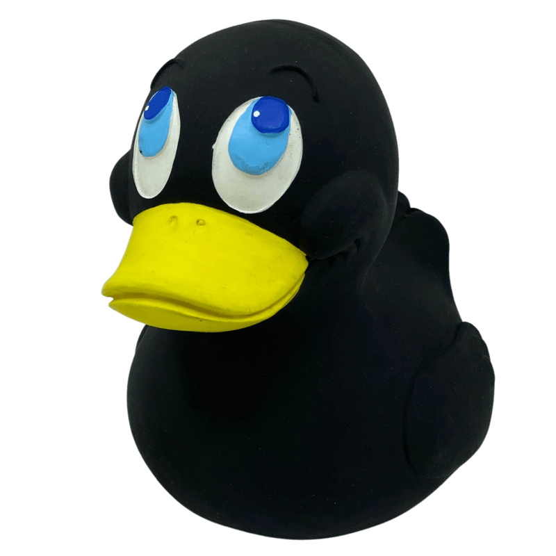 XL Duck Quietscheente Badeente Schwarz Lanco