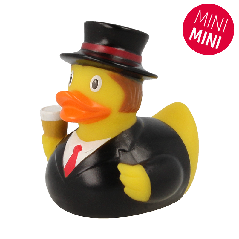 Mini Bräutigam Ente Badeente Quietscheente Lilalu