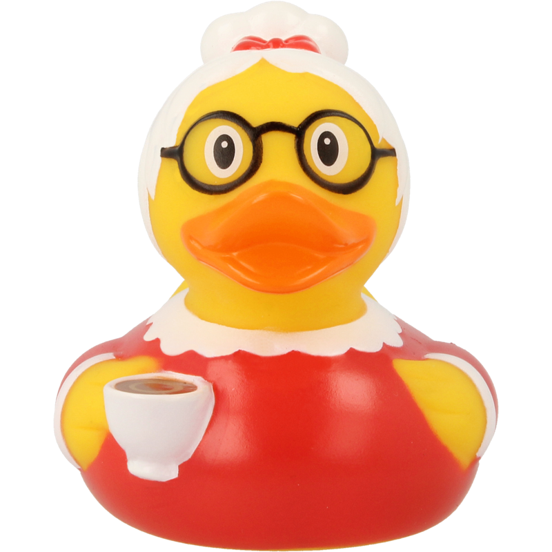 Oma Großmutter Ente Badeente Quietscheente Lilalu