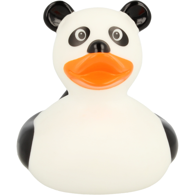 Panda Ente Badeente Quietscheente Gummiente Lilalu