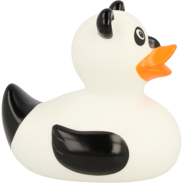 Panda Ente Badeente Quietscheente Gummiente Lilalu