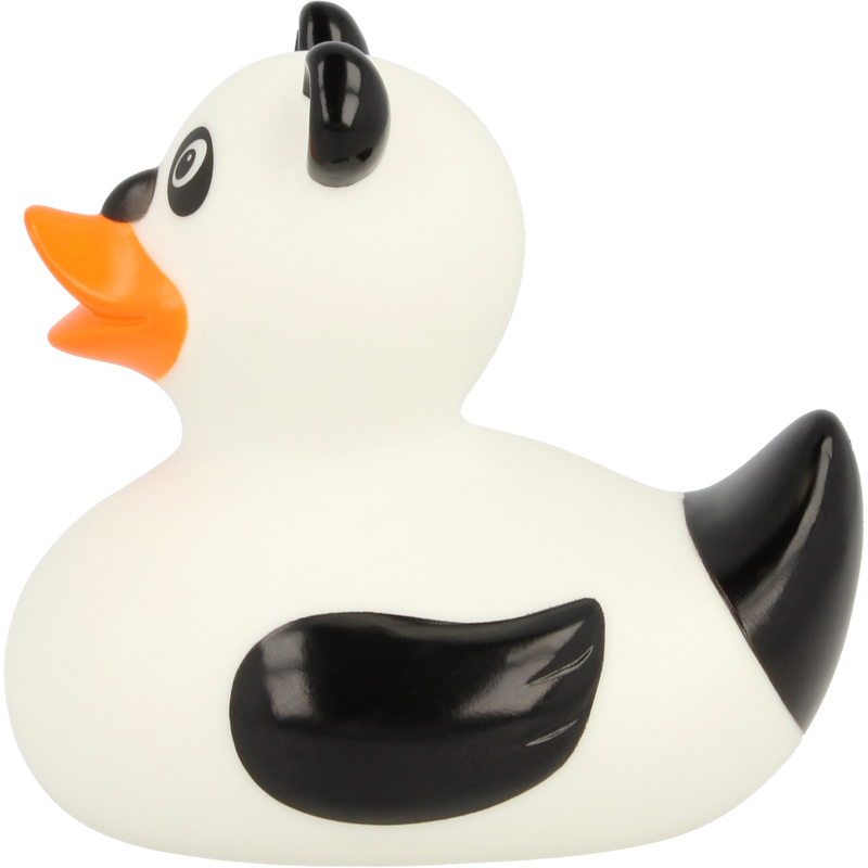 Panda Ente Badeente Quietscheente Gummiente Lilalu