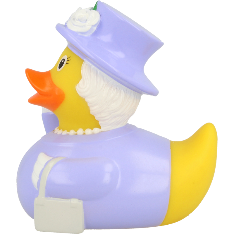 Queen Elisabeth Ente Badeente Quietscheente Gummiente Lilalu