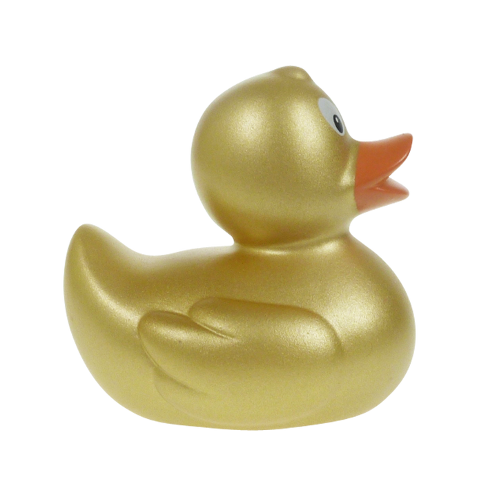 Mini Goldene Farbe Ente Badeente Quietscheente Gummiente Factotum