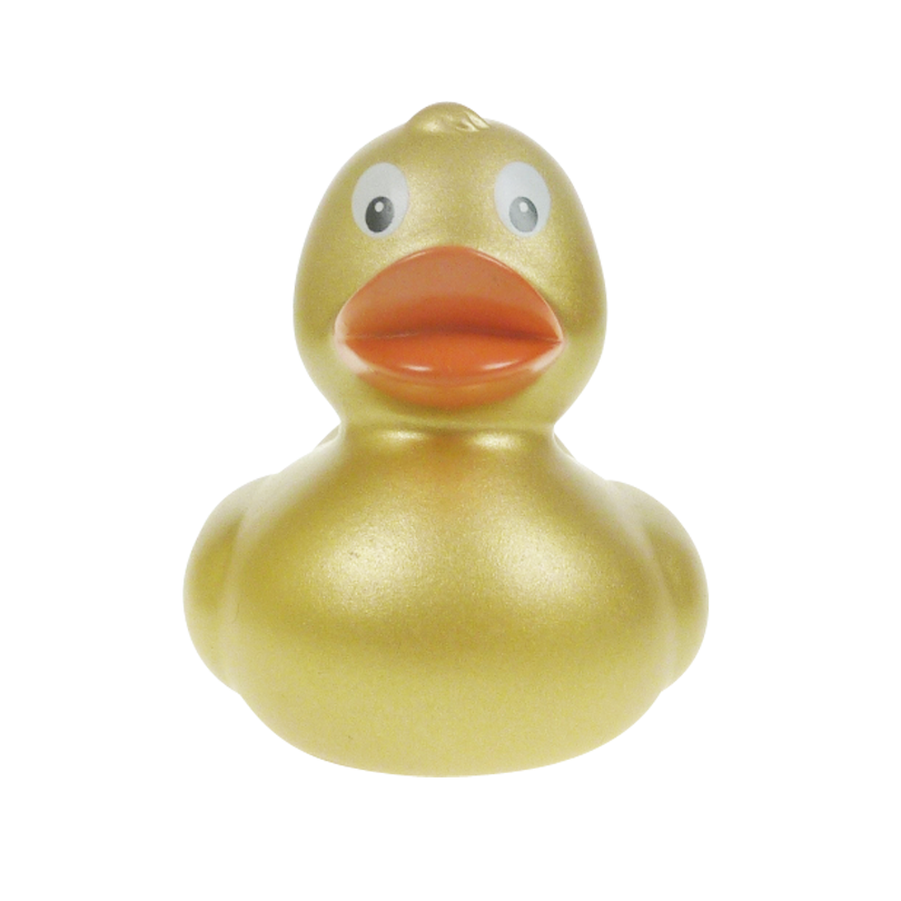 Mini Goldene Farbe Ente Badeente Quietscheente Gummiente Factotum