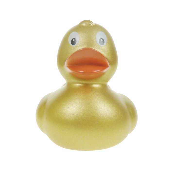 Mini Goldene Farbe Ente Badeente Quietscheente Gummiente Factotum
