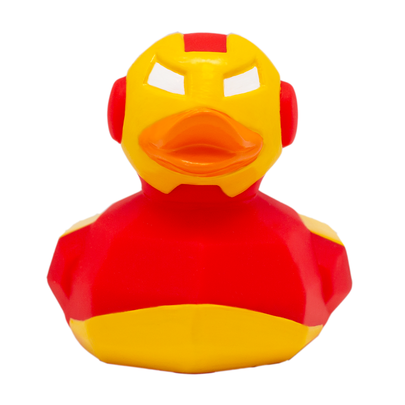 Red Star Ente Badeente Quietscheente Gummiente Lilalu
