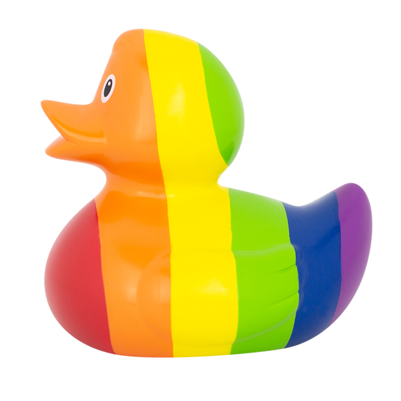 Regenbogen Ente Badeente Quietscheente Lilalu