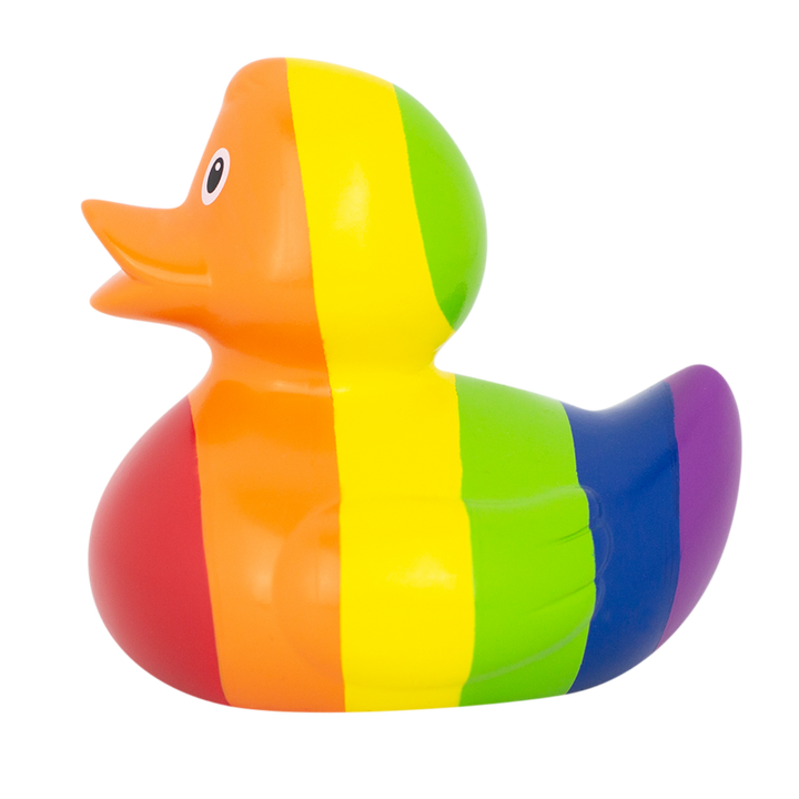 Regenbogen Ente Badeente Quietscheente Lilalu