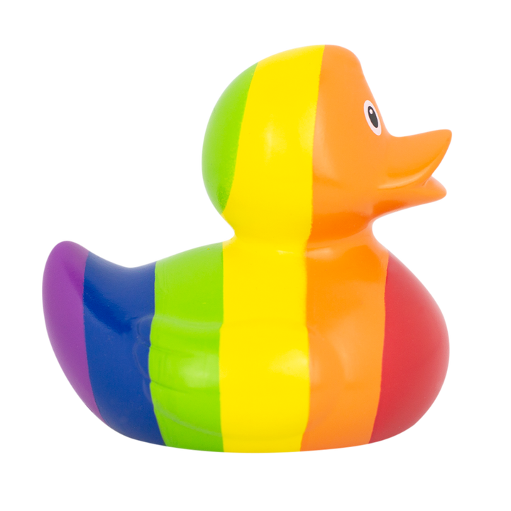 Regenbogen Ente Badeente Quietscheente Lilalu