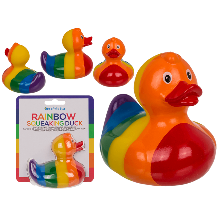 Regenbogen Pride Badeente Quietscheente Out of the blue