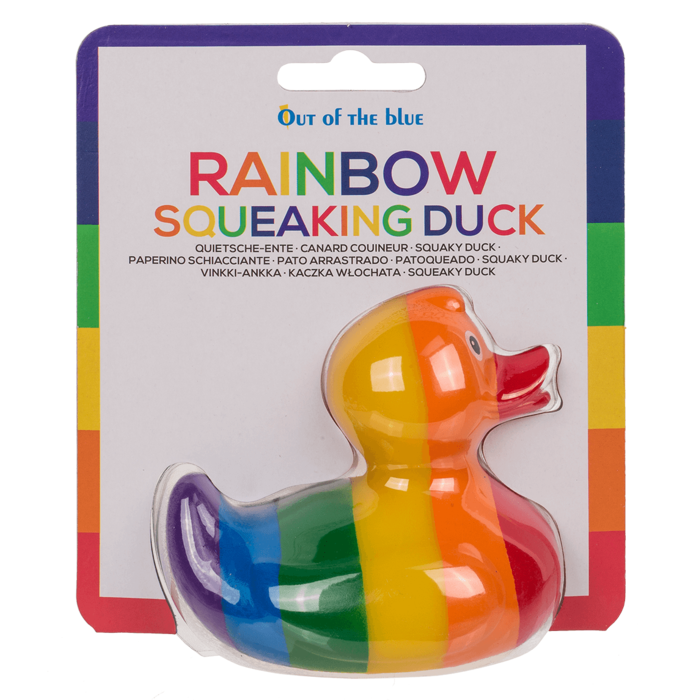 Regenbogen Pride Badeente Quietscheente Out of the blue