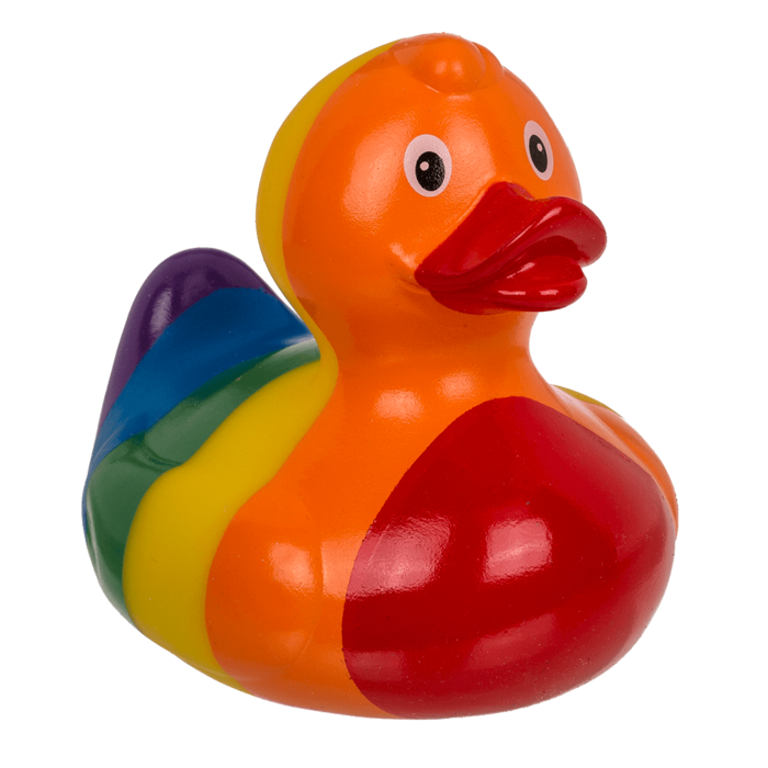 Regenbogen Pride Badeente Quietscheente Out of the blue