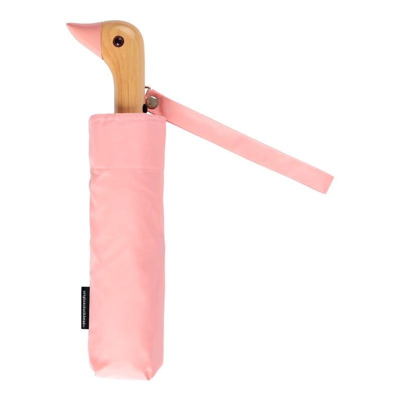 Regenschirm Pink Rosa Birkenholz Recycelter Stoff Original Duckhead