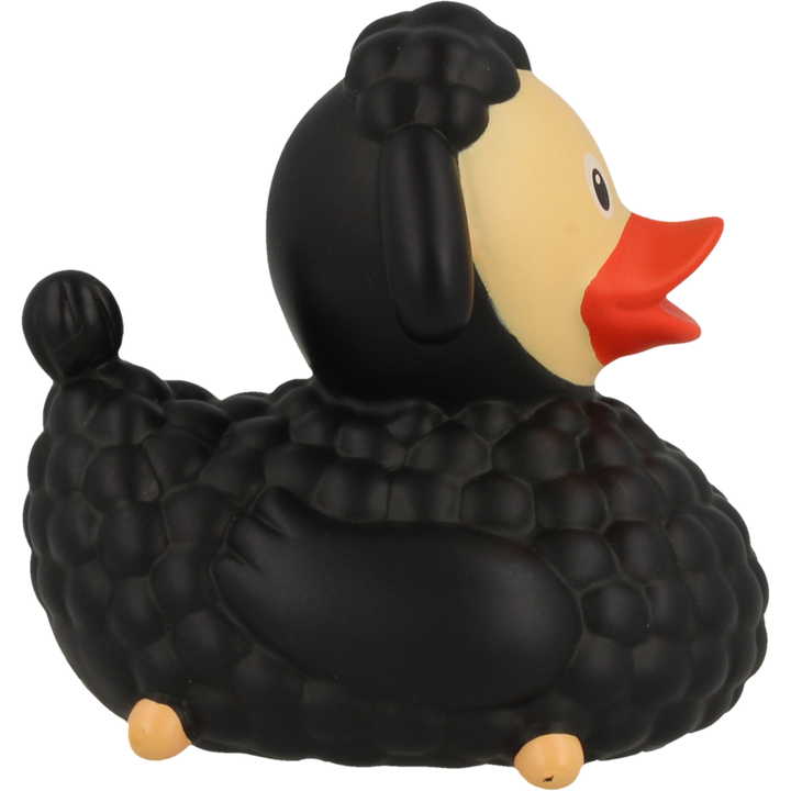 Schwarzes Schaf Ente Badeente Quietscheente Lilalu