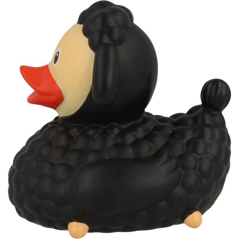Schwarzes Schaf Ente Badeente Quietscheente Lilalu