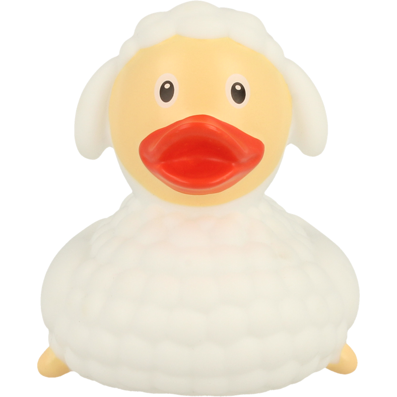 Schaf Ente Weiss Badeente Quietscheente Gummiente Lilalu