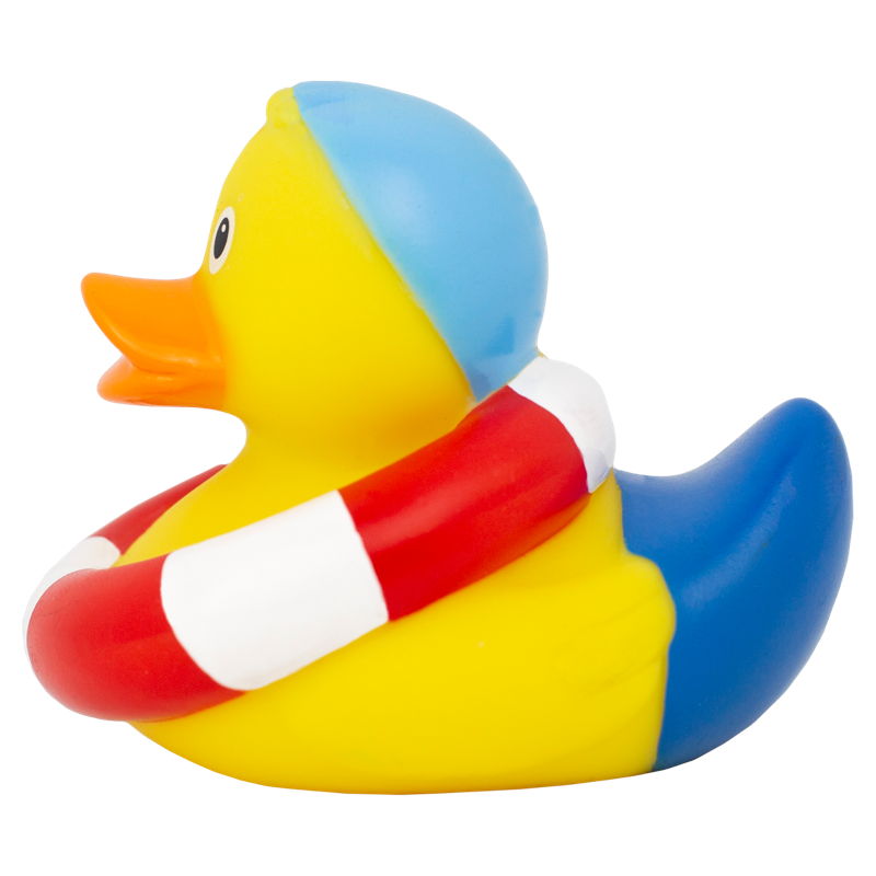 Schwimmring Ente Badeente Quietscheente Lilalu