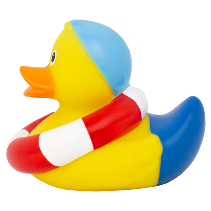 Schwimmring Ente Badeente Quietscheente Lilalu