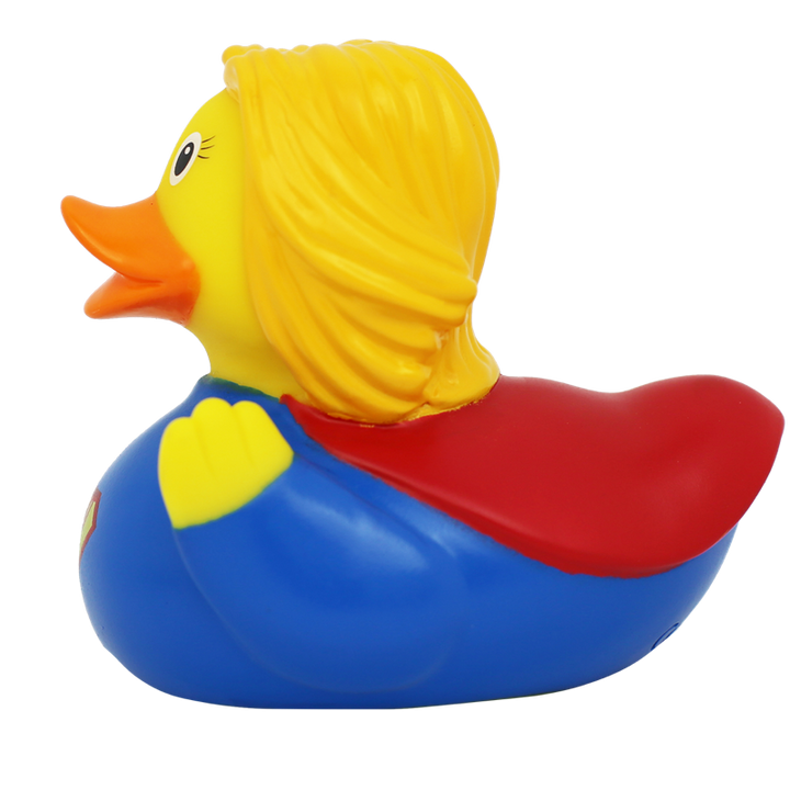Superheldin Ente Badeente Quietscheente Gummiente Lilalu