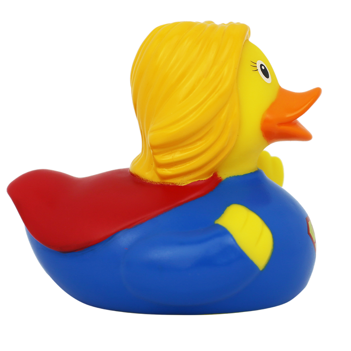 Superheldin Ente Badeente Quietscheente Gummiente Lilalu