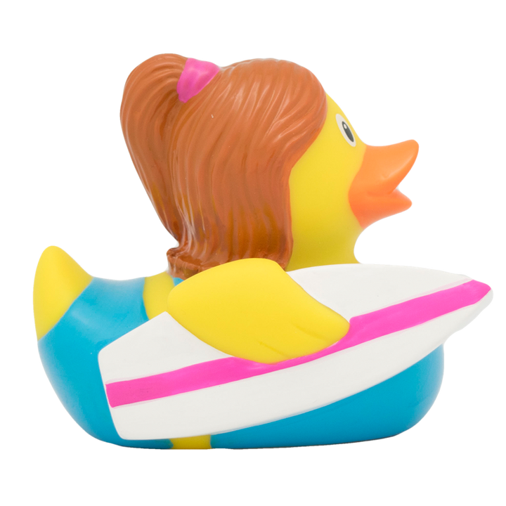 Surferin Ente Badeente Quietscheente Gummiente Lilalu