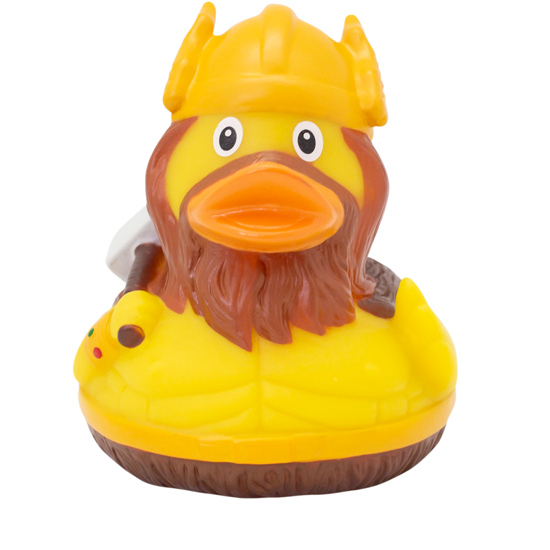 Thor Ente Badeente Quietscheente Gummiente Lilalu