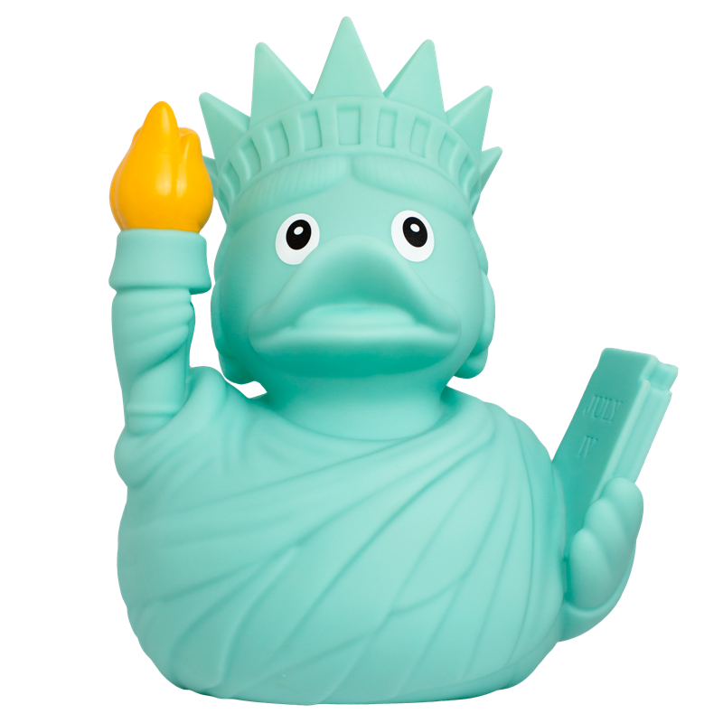 XXL Freedom Freiheitsstatue Ente Badeente Quietscheente Lilalu