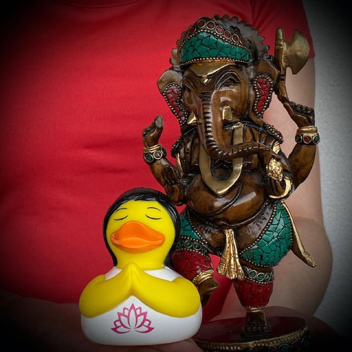 Yoga Meditation Ente Badeente Quietscheente Gummiente Lilalu