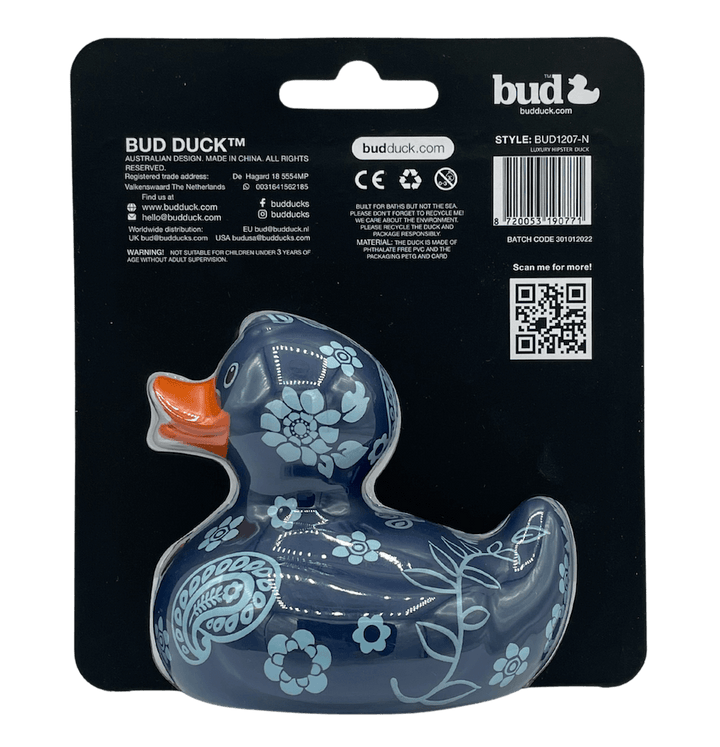Luxury Hipster Boho BUD Duck Badeente Quietscheente