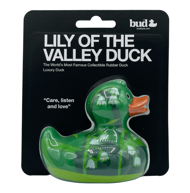 Luxury Lily of the Valley Maiglöckchen BUD Duck Badeente Quietscheente