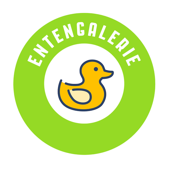 Logo Entengalerie Badeenten Quietscheenten Marke