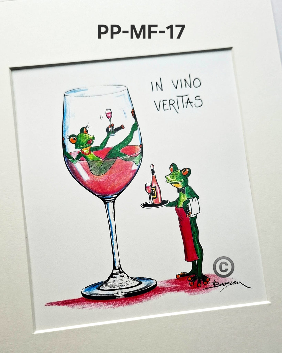 Passepartout Bild Frosch Spruch 24 x 30 cm 22 Motive Heidemarie Brosien