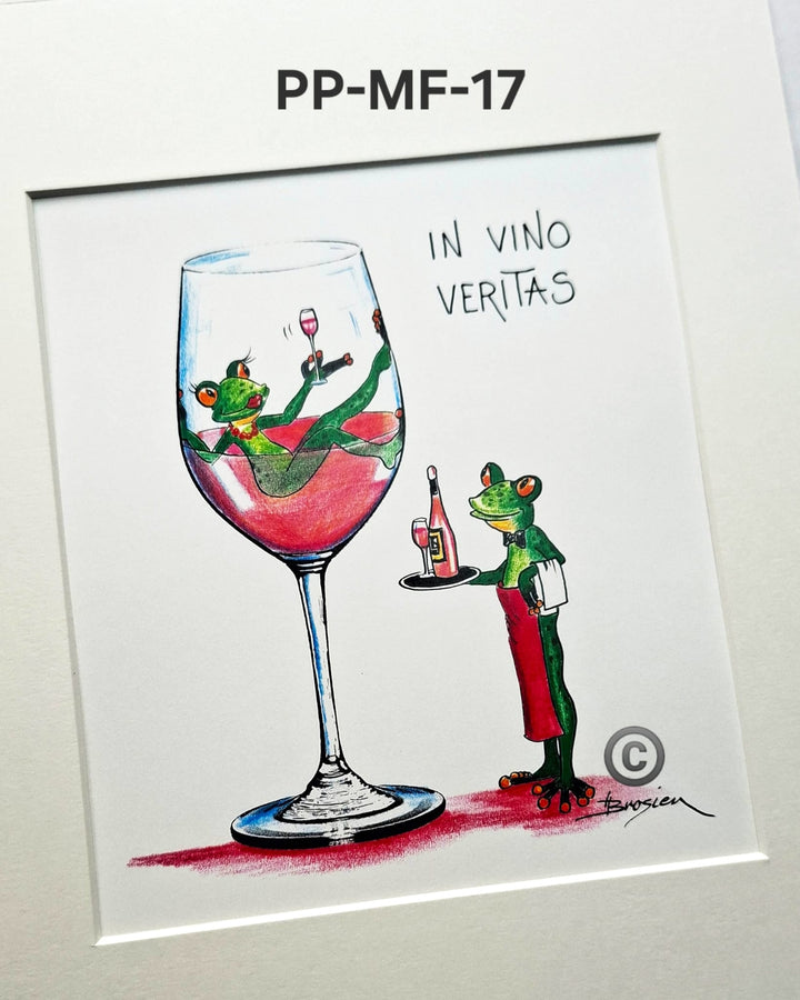 Passepartout Bild Frosch Spruch 24 x 30 cm 22 Motive Heidemarie Brosien