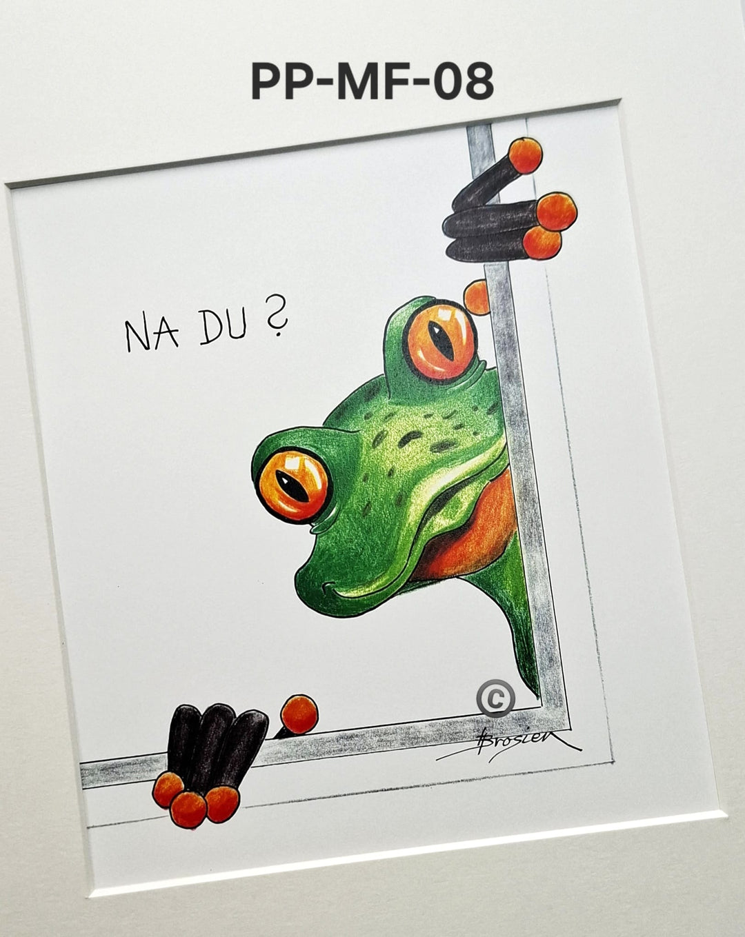 Passepartout Bild Frosch Spruch 24 x 30 cm 22 Motive Heidemarie Brosien