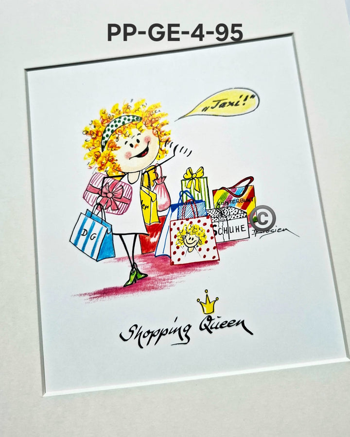 Passepartout Bild Glücksengel Schutzengel Spruch Motive 24 x 30 cm Heidemarie Brosien