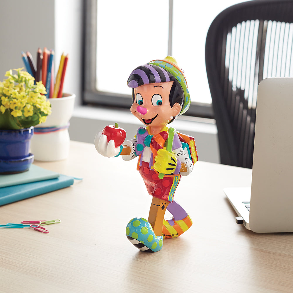 Disney Pinocchio Sammelfigur Romero Britto 6006081 Enesco Schreibtisch