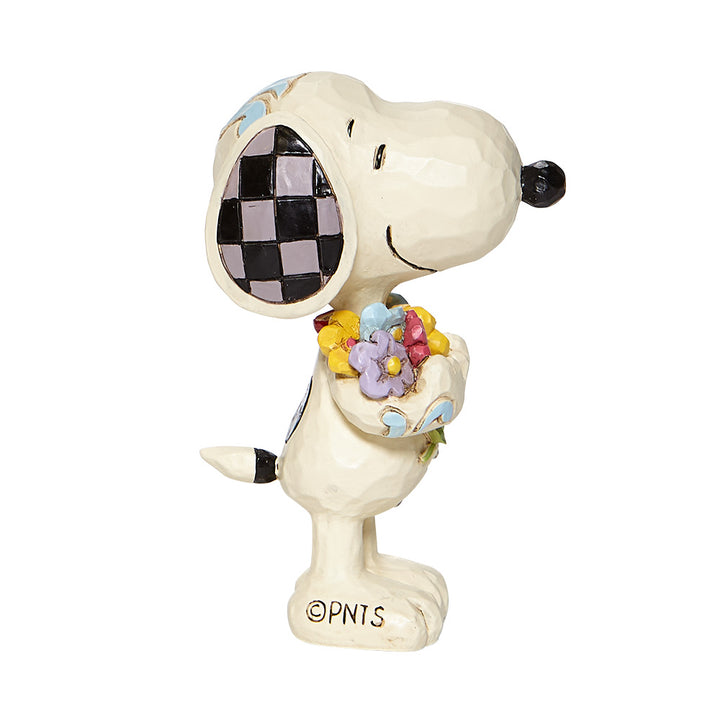 Snoopy Peanuts With Flowers Mini Sammelfigur Jim Shore 6007962 Enesco