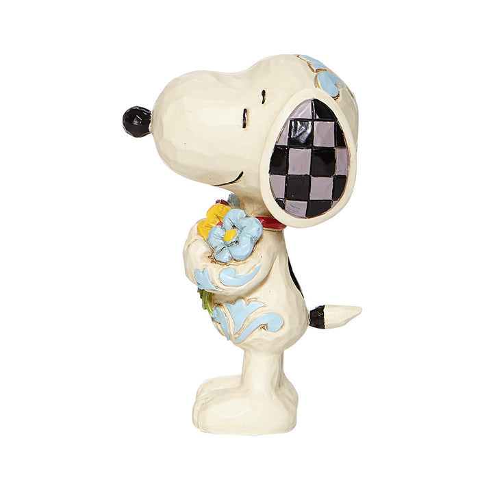 Snoopy Peanuts With Flowers Mini Sammelfigur Jim Shore 6007962 Enesco