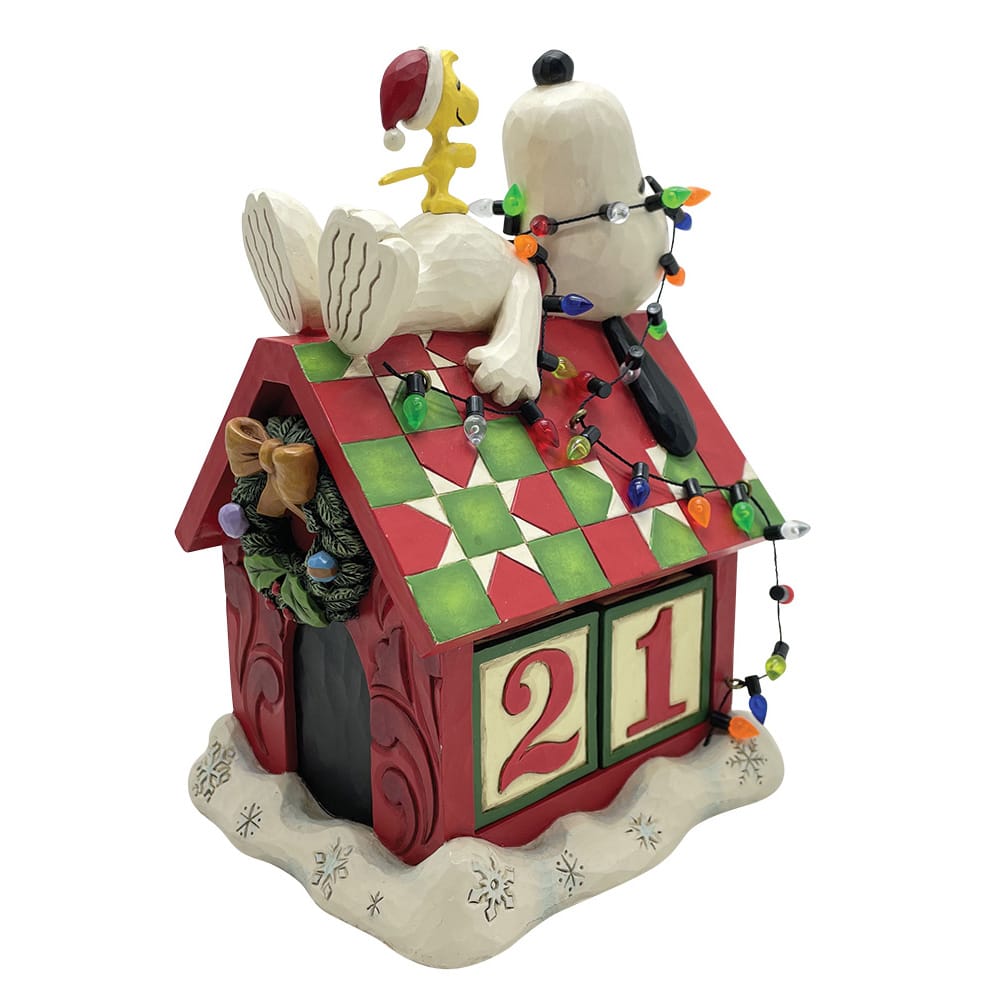 Snoopy Peanuts Christmas Countdown Figur Jim Shore 6015027 Enesco