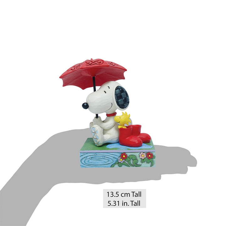 Snoopy Peanuts Snoopy and Woodstock under an Umbrella Figur Jim Shore 6017872 Enesco