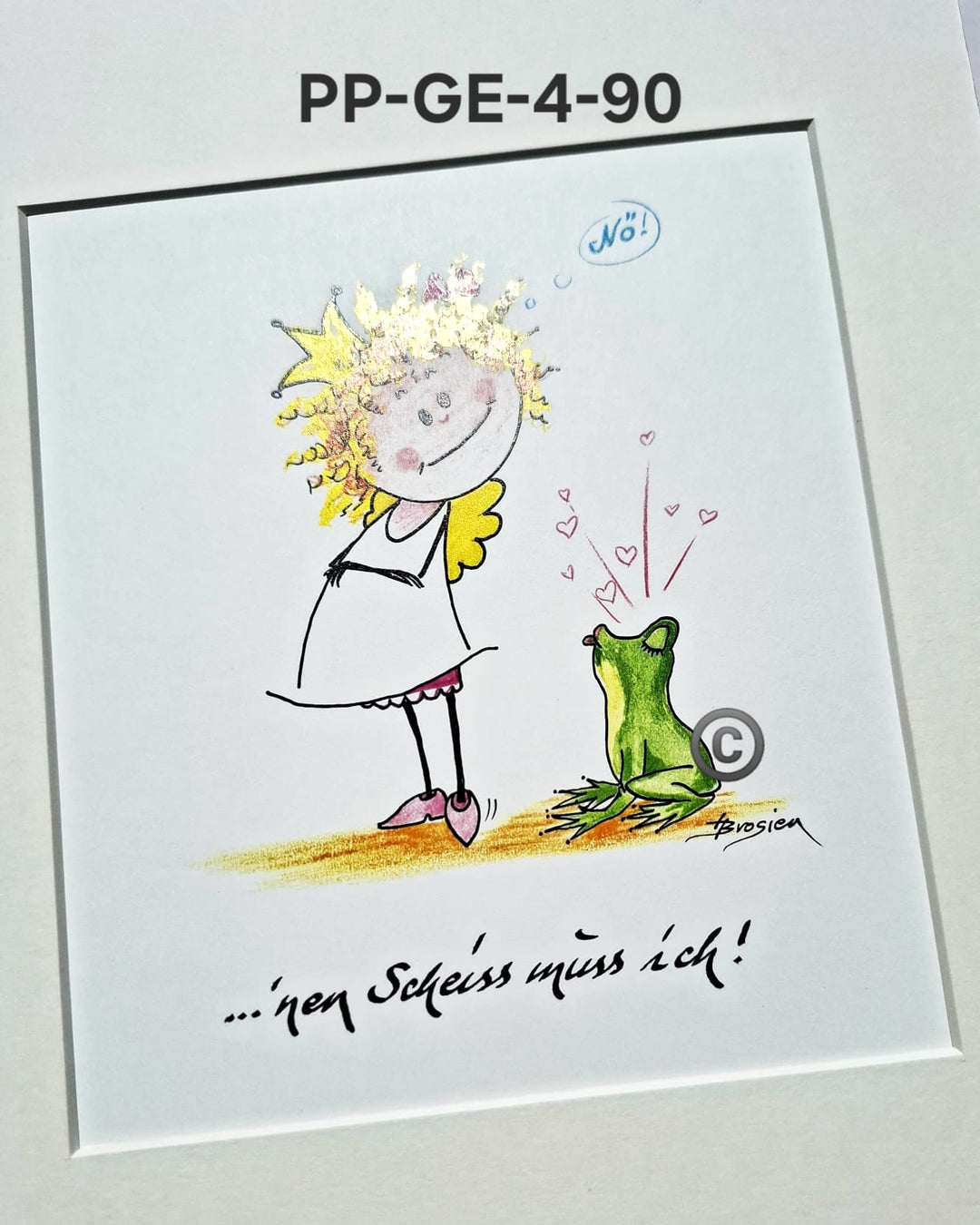 Passepartout Bild Glücksengel Schutzengel Spruch Motive 24 x 30 cm Heidemarie Brosien