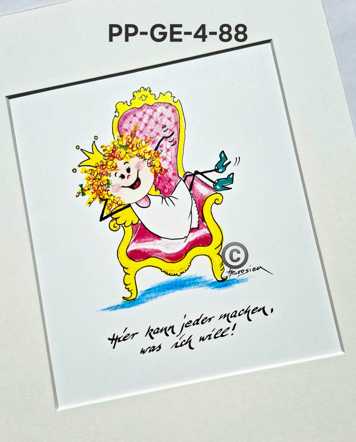 Passepartout Bild Glücksengel Schutzengel Spruch Motive 24 x 30 cm Heidemarie Brosien