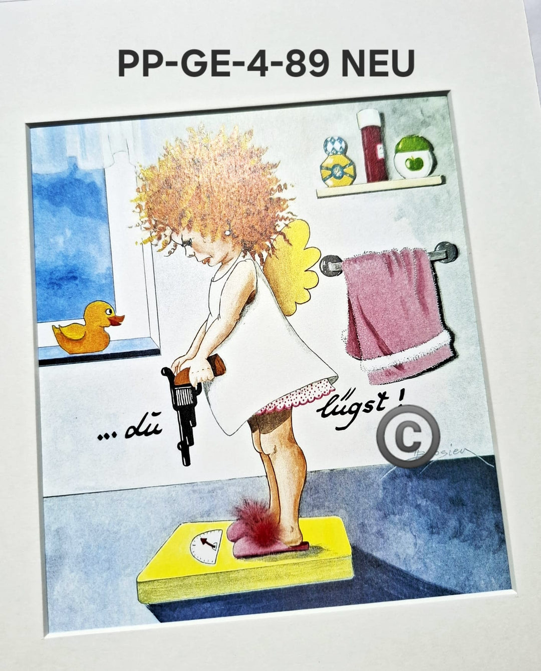 Passepartout Bild Glücksengel Schutzengel Spruch Motive 24 x 30 cm Heidemarie Brosien