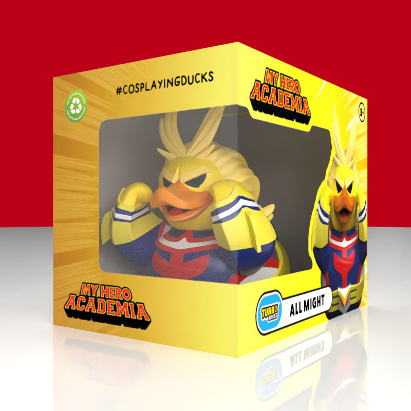 My Hero Academia All Might Cosplay Anime Manga Ente Badeente Sammelfigur TUBBZ