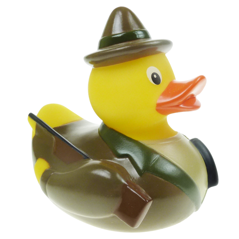 Jäger Jagd Ente Badeente Quietscheente Factotum