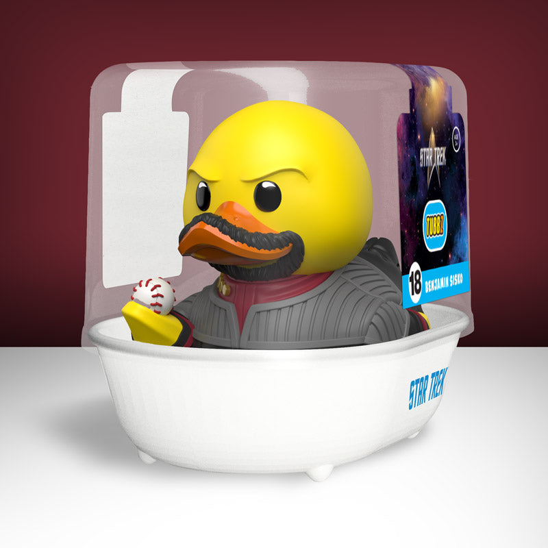 Star Trek Benjamin Sisko Ente Badeente Sammelfigur TUBBZ Box