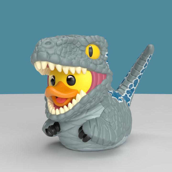 Mini Jurassic Park World Beta Velociraptor Badeente Sammelfigur TUBBZ