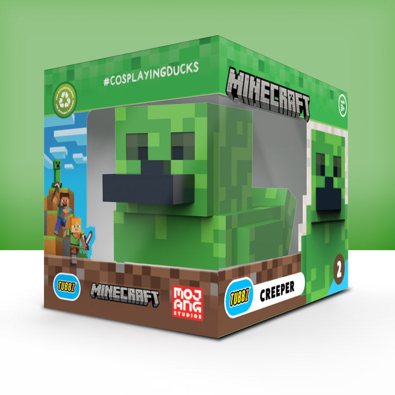 Minecraft Creeper Ente Badeente Sammelfigur TUBBZ Box