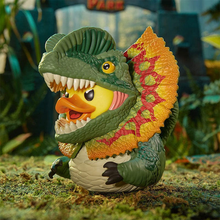 Jurassic Park Dilophosaurus Ente Badeente Sammelfigur TUBBZ